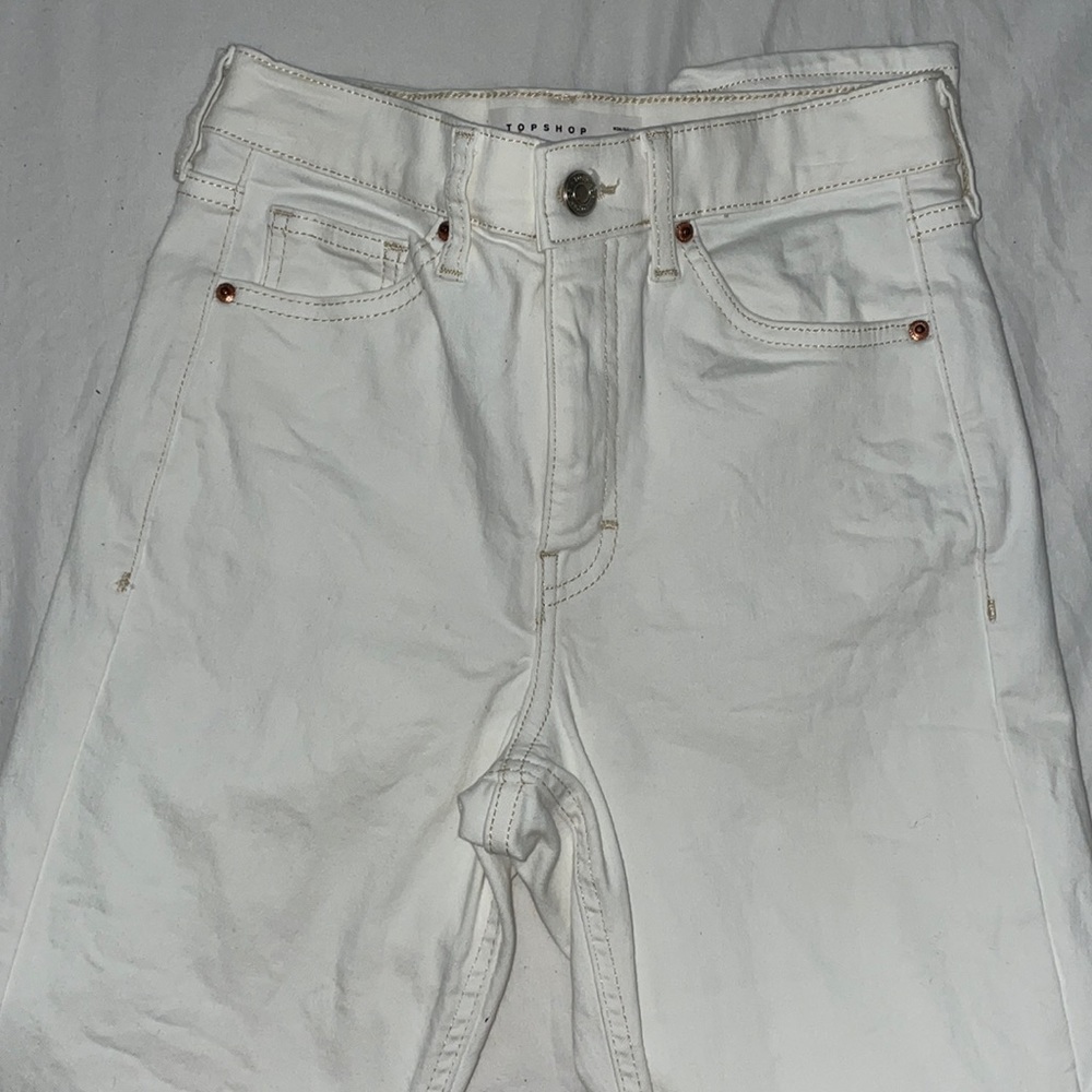 Top shop white jeans